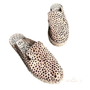 DV by Dolce Vita Elaine Leopard Print Slide On Mule Espadrille 6.5